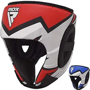 RDX Kids Headguard for Boxing, MMA Training, Junior Head Guard for Cheeks, Forehead and Ear Protection, Headgear for Muay Thai, Kickboxing, Sparring, Martial Arts Helmet, Karate, Taekwondo