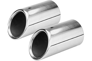 TERISASS Puntas de silenciador de coche de tubo de escape para B8 2007-2014 1 par