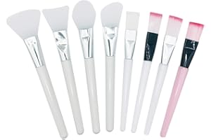 CLVPAI UMCHU 8 Piezas Brocha de silicona para máscara facial,pinceles estetica facial,Cepillo Aplicador de Ácido Herramientas,para Aplicar Faciales Herramienta de Maquillaje DIY