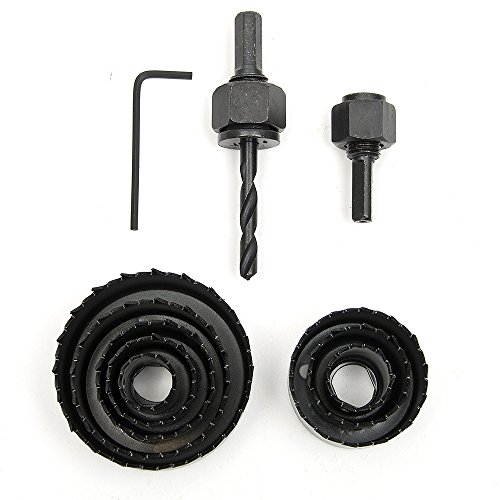 Fortag 11 tlg Lochsägensatz Lochsägen-Set Lochsägen Lochsäge Kreissäge Bohrkrone Dosenbohrer Lochkreissäge Hole Saw Set im Koffer 19-64mm - 2