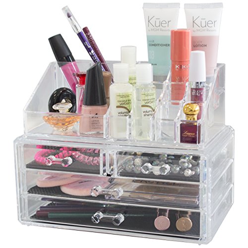 Solly´s® ANNA Aufbewahrungsbox für Make Up und Schmuck | Kosmetik Organizer aus Acryl | Schmuckkästchen | Schubladenbox Schminke - 2