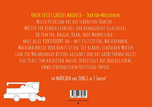 Malbuch Traktor - UNSER ERSTES GROßES MALBUCH - TRAKTOR + MASCHINEN