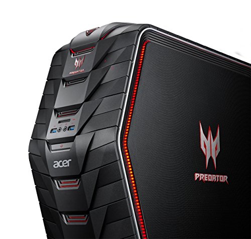 Acer Predator G6-710 Gaming Desktop-PC (Intel Core i7-7700K, 16 GB RAM, 2000 GB HDD + 256GB SSD, NVIDIA GeForce GTX 1060 (6 GB VRAM), Win 10 Home) schwarz - 9