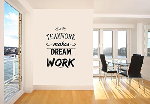 Vinyl Decorative Teamwork 40X60 cm Black