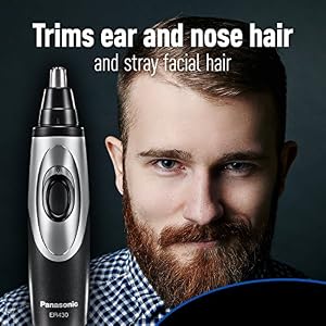 Panasonic Nose Hair Trimmer and Ear Hair Trimmer ER430K, Vacuum Cleaning System, Men's, Wet/Dry, Battery-Operated - Image 3