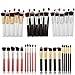 WANGSAURA® 10Pcs Professional Cosmetic Makeup Tool Kit Brush Set Face Powder Eye shadow Eyeliner Blusher (black and golden)