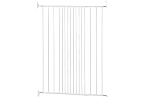 Safetots Barrière de sécurité extra haute pour animal domestique avec vis - 62,5 cm - 106,8 cm - Blanc - 103,5 cm de hauteur - Barrière de sécurité pour chiot