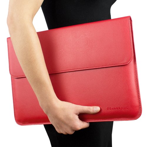 TheSnugg B00FJV1824 13Zoll Ärmelhülle Rot Notebooktasche – Notebooktaschen (33 cm (13 Zoll), Ärmelhülle, Rot, Baumwolle, Polyurethan, Einfarbig, Nubuck fibre) - 7