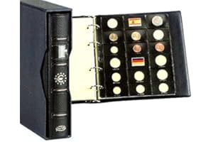 PLASTICOS PARDO Pardo-Album Pardo para Monedas de Euro color Azul con 8 Fundas modelo 75500