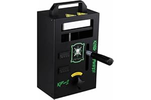 LTQ Vapor 4-Tonnen Kolophonium Heißpressmaschine, 4,5 x 4,7 Zoll Doppelheizplatte, 600W Rosin Presse Kits mit digitalem LCD Bedienfeld