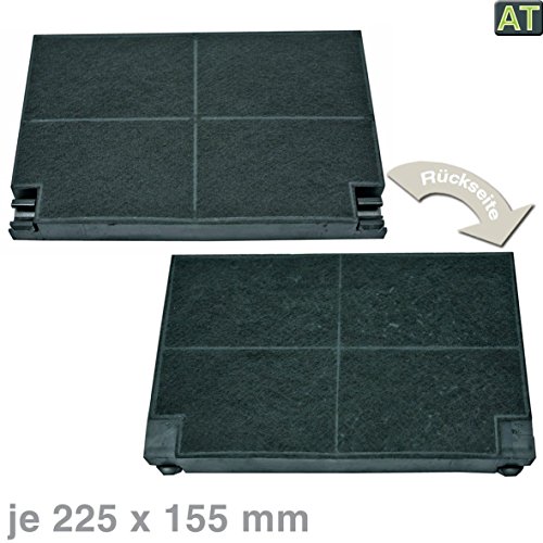 Vioks - Filtre à charbon actif pour hotte aspirante - Pour AEG Zanussi 5023298000 - 8 EFF55 - 225 x 155 mm