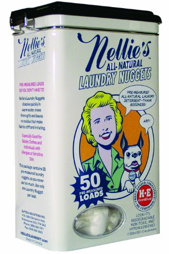 Nellie's All Natural Laundry Nuggets in a Tin 1.55 ea