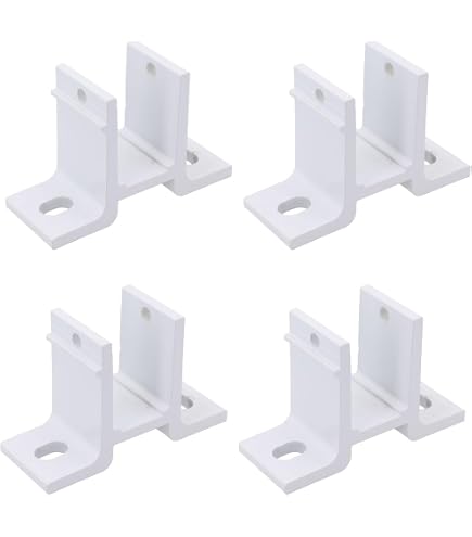 EpheyFIF Wandhalterung Für Markisen – Ersatzteil Für 40 Mm Vierkantrohre, Aluminium, 12,8x8,1 Cm