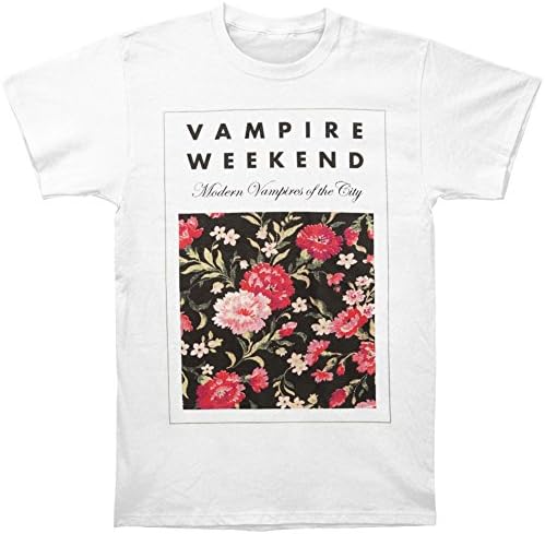 LYYJY Vampire Weekend Men's Floral Slim Fit T-shirt White