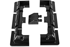 Aserell Solar Panel Mounting Brackets ABS Solar Panel Brackets Drill-Free Corner Bracket Support Kit for RV Marine Flat Roof Camping Van and Caravan Installations UV-Resistant (7Pcs-Black)