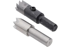 Fenteer 2 Pezzi Punta da Trapano Centrale Rotante Ditale Fiore Prugna Rimovibile Adatto Per Mini Tornio per Legno