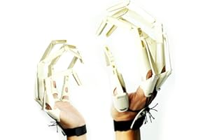 Taixinpower Halloween Articulated Fingers,3D Printed Finger Extensions,Flexible Joint Skeleton Hands,Fits All Finger Sizes and Adjustable,Halloween Party Cosplay Costume