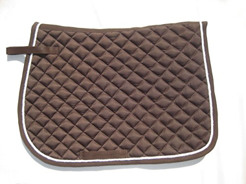 BRANDED-NEW-SADDLE-PAD-QUILTED-WITH-WHITE-PIPING-FOR-ALL-PURPOSE-IN-MANY-COLORS