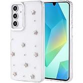 Coverzone Samsung Galaxy A16 ile uyumlu Kılıf Airbag K&ouml;şeli 2mm Kamera &Ccedil;ıkıntı Korumalı Simli Şeffaf Baskılı Z-Kutup Kapak Yı
