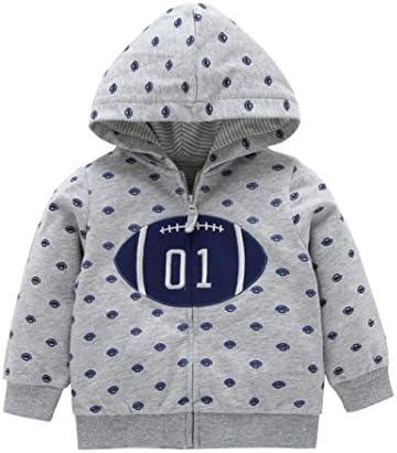 Baby Coat Jacket , Toddler Baby Boys Girls Flower Print Hoodie Zipper Tops Clothes Coat (18-24M, Gray)