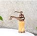 Produktbild Otomoll Kostenloser Versand Stone Rose Gold Bad Waschbecken Mischbatterie Mit Einzigen Griff Deck Montiert Badezimmer Waschbecken Wasserhahn