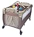 Portable Baby Child Travel Cot Bed Bassinet Play Pen Playpen (brown)