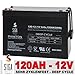 Produktbild Solarakku 120Ah 12V AGM GEL Batterie Solarbatterie Wohnmobil Boot Batterie 100Ah extrem zyklenfest