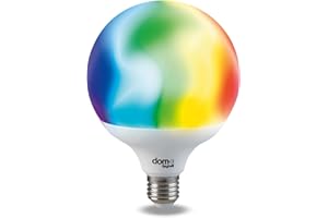 Beghelli Dom Lampadina LED Alexa Smart GLOBO E27 14W RGB-CCT WiFi-Lampada Compatible con App, Lampadine Accessori Domotica di Facile Installazione, Regolazione di Colori a Luce Calda e Luce Fredda