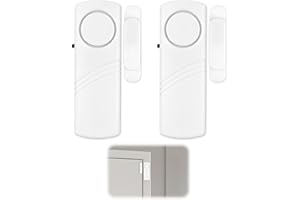 COALWOP 2 Pack Door/Window Alarm Magnetic Wireless Security Door Window Alarm Sensors 90dB Loud Burglar Alarm System for Home Office Garage & Sheds Protection