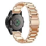 Unisex Bestes Geschenk für Garmin Fenix ​​5S GPS-Uhr !!! Beisoug Edelstahl Uhrenarmband Band Strap Lässig Samrt Fitness Armband
