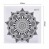 Longra Wohnaccessoires & Deko Mandala Flower indischen Schlafzimmer Wand Aufkleber Kunst Aufkleber Wandbild Home Vinyl Familie Wandaufkleber Wandtattoo - 2