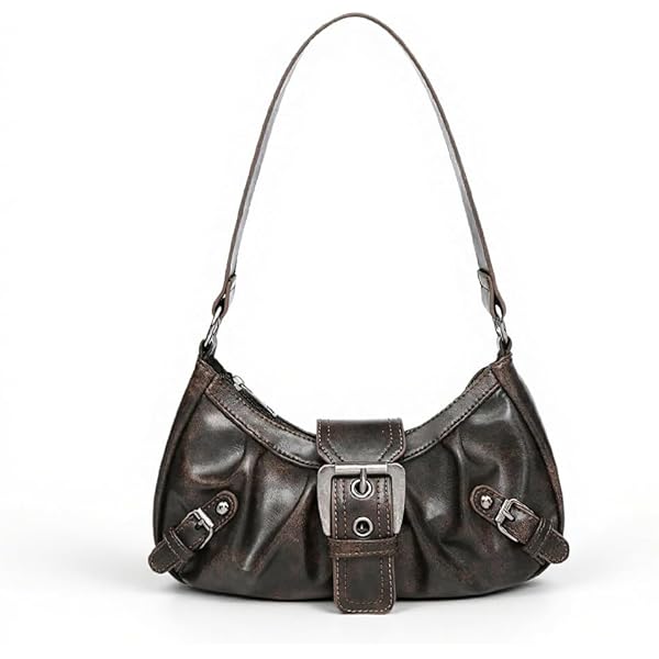 Buy Sunwel Fashion Y2k Black Purse Goth Multi-Pockets Shoulder Bag