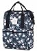 Produktbild HotStyle DISA Fashion Blumen Damen Laptop Rucksack 14 zoll (44x27x17cm) - Rose Grau