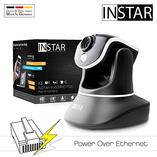 Preisvergleich Produktbild INSTAR IN-6014HD PoE Überwachungskamera, Schwarz