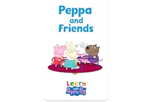 Yoto - Świnka Peppa: Learn with Peppa Pig: Peppa and Friends - Audiobook w języku angielskim do słuchania na pudełku historycznym dla dzieci Yoto Player i Yoto Mini, audiokonta od 3 lat i starszych