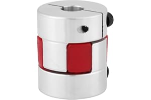 KooingTech 8mm bis 8mm Wellenkupplung, Aluminiumlegierung Welle Pflaume Verbindungswelle für Schrittmotor D20 L25