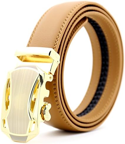 Katusi Mens Automatic Buckle Belt Genuine Leather LY55-8888-8