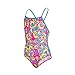 Speedo Essential Frill Infant Kids Thinstrap One Piece Swimsuit Pink - 4 Years