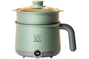 LOVIVER 1,8 L Mini Cuiseur à Riz Électrique Cuiseur Vapeur Electrique Cuiseur de Riz Multifonctionnel Mini-Cuiseur Simple pour Cuisine,Dortoir, Gris Vert
