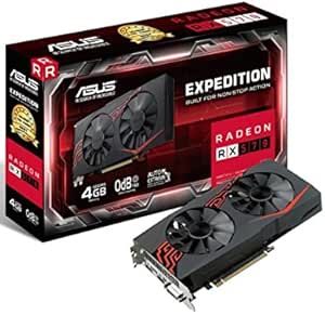ASUS EX-RX570-4G 4 GB Expedition Radeon RX 570 GDDR5 PCI Express Graphics Card - Black