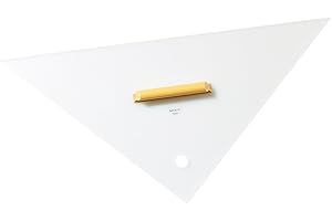 ‎ARISTO Aristo AR1533 Kurs Anlegedreieck Sea (Hypothenuse 32,5 cm, Holzgriff, glasklares Plexiglas, für Navigation in der Luft und Seefahrt) 1 Stück, transparent