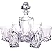 Produktbild 6 Whiskeygläser + Dekanter LAGUNA SPIRIT QUADRO, 7-teiliges Whiskeyset, brilliantes Bleikristallglas, edel verpackt im Geschenkkarton, moderner Style (ART GLASS powered by CRISTALICA)