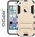 iPhone 5S Case, Cubix Robot Series Case Cover UV Coated Slim Hybrid Defender Bumper shock proof Case Armor Cover With Stand for iPhone 5S (Gold) RS.599.00