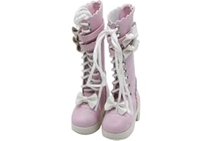 Jilibaba Doll Shoes Long Boots High Heel Clothes Accessories Gift Kids Toy for 60cm 1/3 BJD Doll Pink