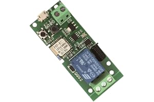 MHCOZY Interruptor de WiFi Inching Autobloqueante Módulo de Relé, Ajuste el Tiempo de Inching desde la aplicación eWelink, Abridor de Puerta de Garaje WIFI DIY, Trabaje con Alexa Google