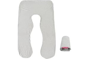 Wndy's Dream Schwangerschaftskissenbezug U-förmiger Kissenbezug, Ganzkörper-Umstandskissen-Ersatzbezug, atmungsaktiv, maschinenwaschbar