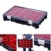 Produktbild Sortimentskasten Organizer Kleinteilekoffer HD 600 mit Einsatzboxen Sortierbox Sortierkiste Sortierkasten Fachkasten Angelkiste Box Kiste Kasten Sortimentskoffer