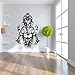 Produktbild guijiumai DIY Vinyl Ganesh Gott wie Yoga, Forman Tee Luo Gan Nizar Wandaufkleber Wohnzimmer Schmuck Kunst Wandaufkleber rot 82x57 cm