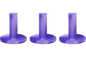 Jiakalamo Lot de 3 tees de golf en caoutchouc durable pour tapis d'entraînement de golf Violet