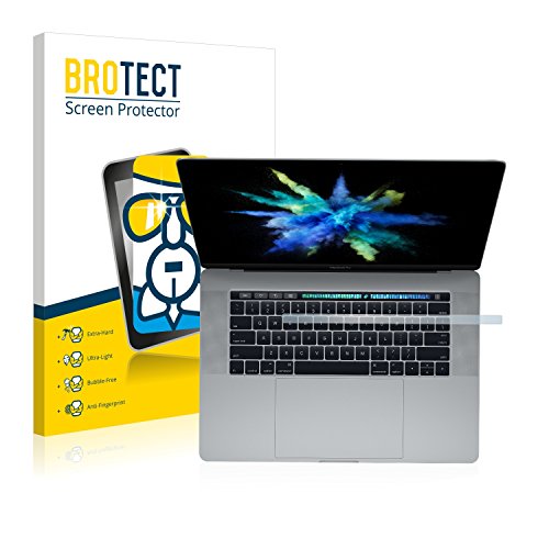 BROTECT AirGlass Flexible Glasfolie für Apple Macbook Pro Touch Bar 15" Schutzfolie, Glas Folie – Extrahart, Ultraleicht